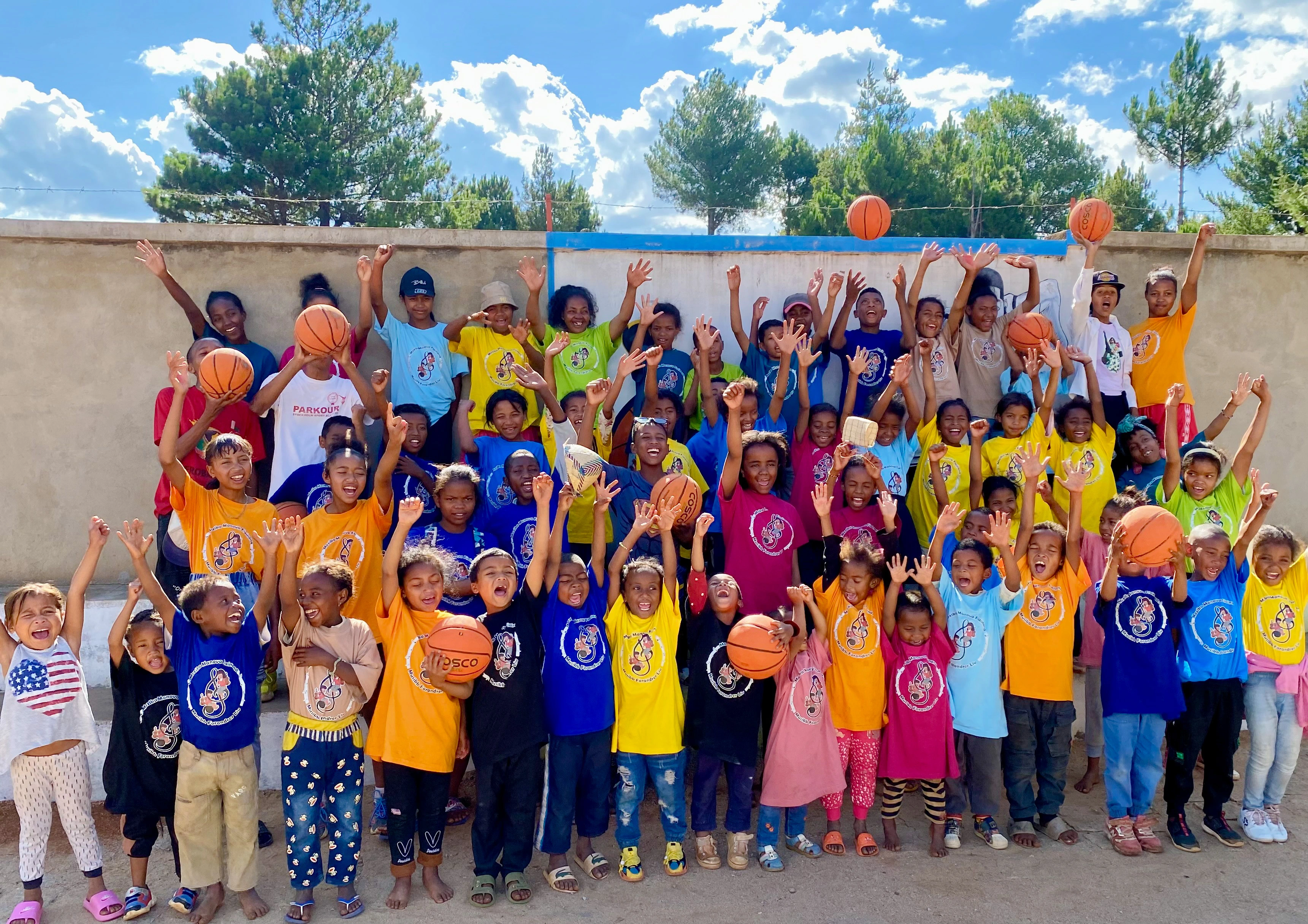 big group of children